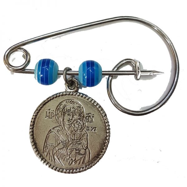 Virgin amulet pin
